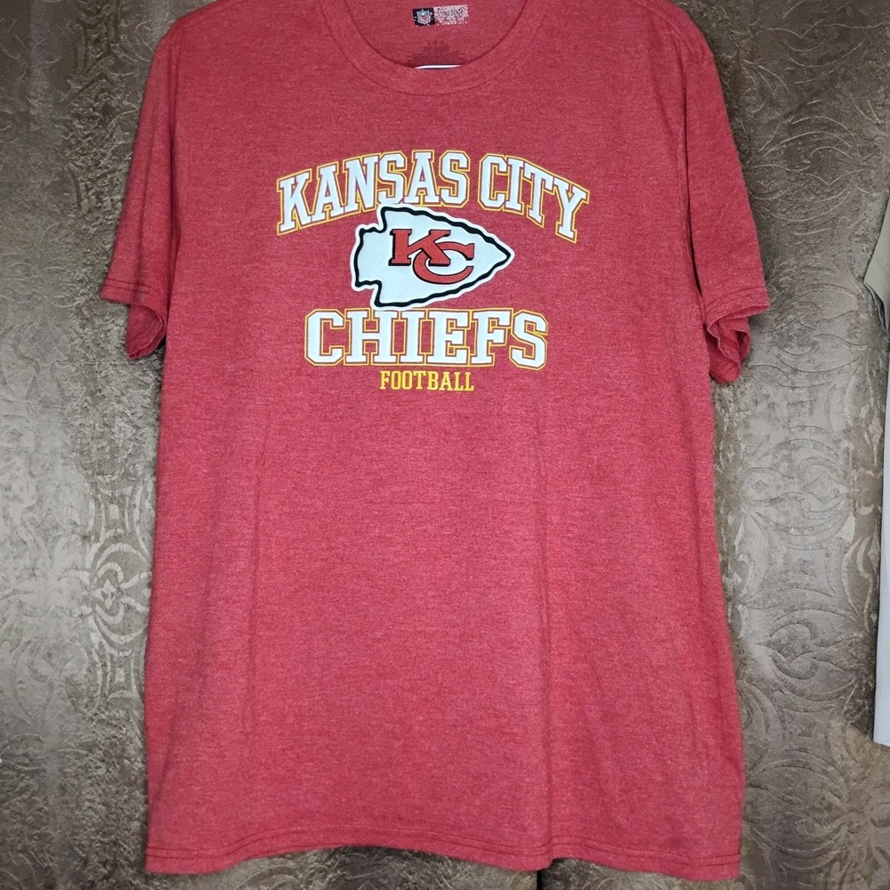 Kansas City Chiefs Brand Red‎ NFL T-Shirt Men's Sz Large -C